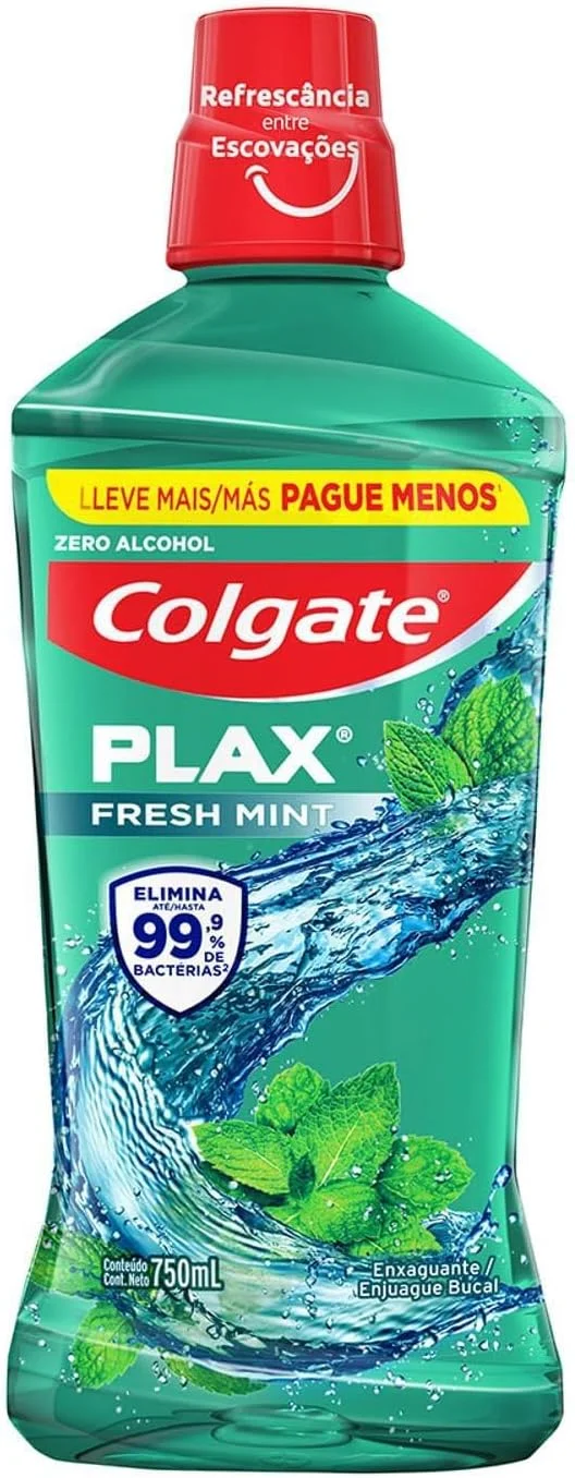 Enxaguante Bucal Colgate Plax Fresh Mint 750ml