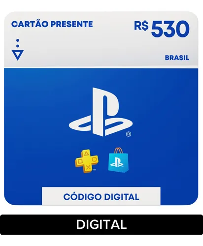 Sony Playstation Store Gift Card R$ 530 (digital)