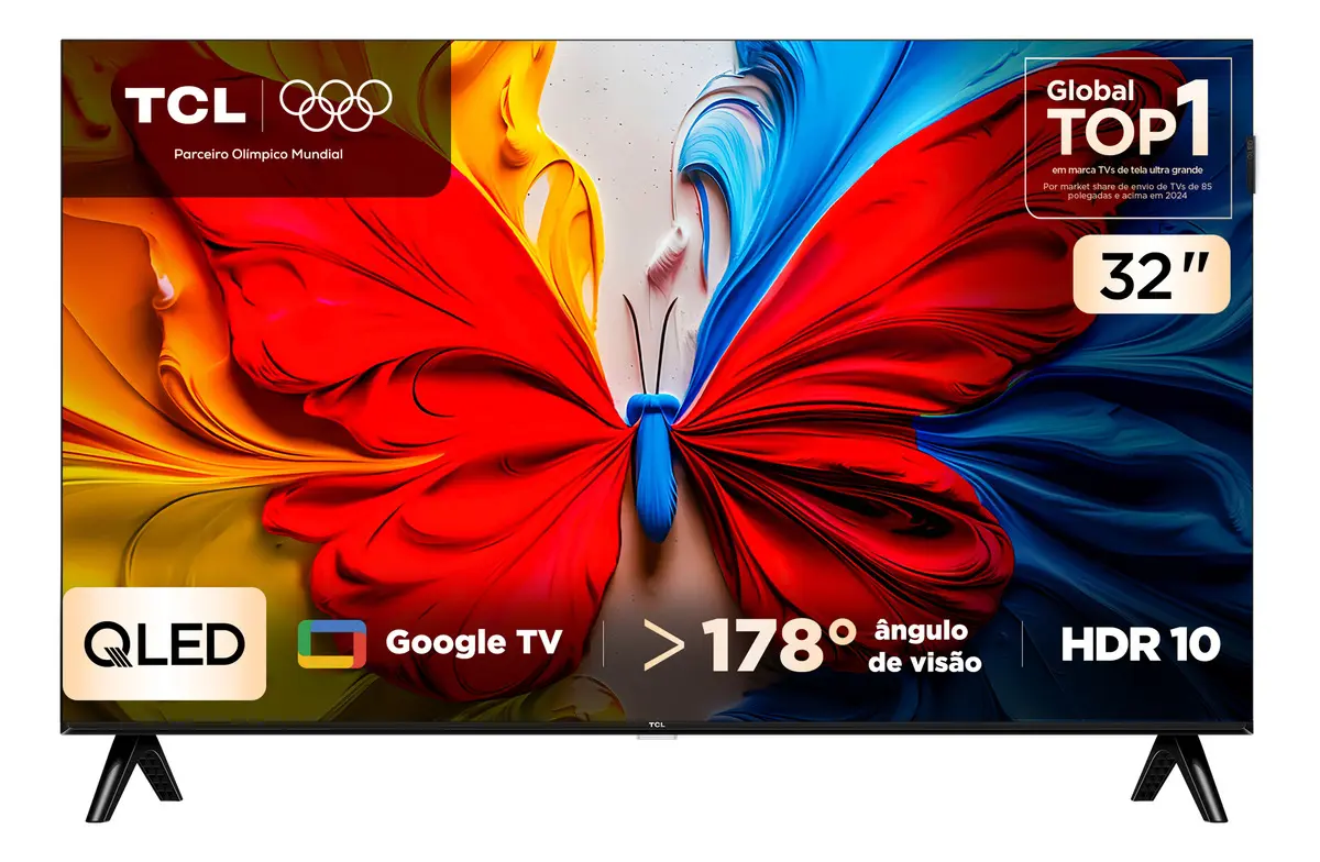 Smart Tv 32 Polegadas Fhd 32s5k Qled Dolby Audio Tcl