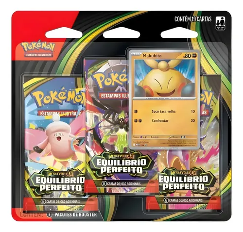 Cartas Pokémon Equilíbrio Perfeito Makuhita 19 Cards Copag Português