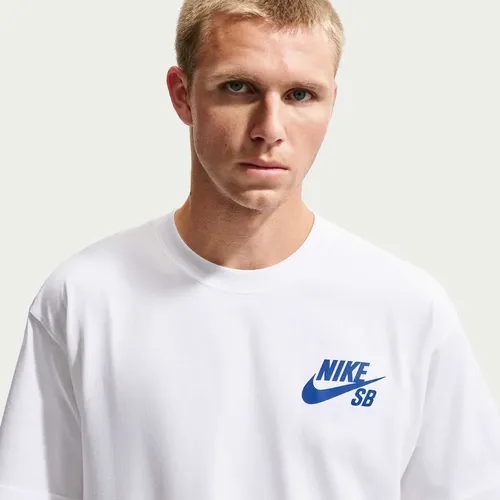 Camiseta Nike Sb Masculina Branco/azul Escuro G
