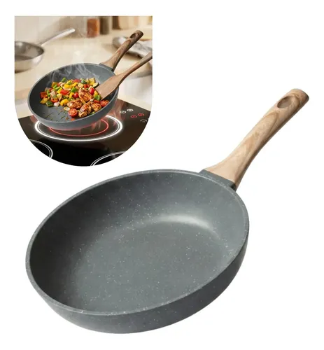 Panela Frigideira Cerâmica Antiaderente 20cm Gás Indução Não Gruda Dinda Home Granito