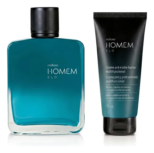 Kit Natura Homem Elo: Perfume Homem Elo 100ml + Barba Multiuso Homem Elo 75ml