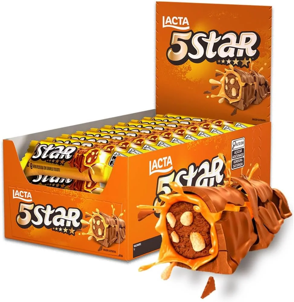 5 Star display com 18 unidades de 40g