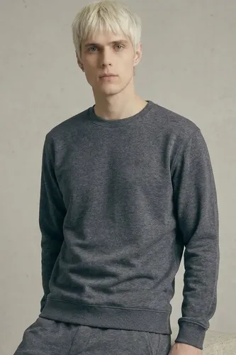 Moletom Masculino Leve Gola Careca Polo Wear Mescla Escuro P Mescla Escuro