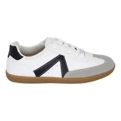 Tenis Feminino Vizzano Casual Recortes Macio Branco/Preto 39,0 BR