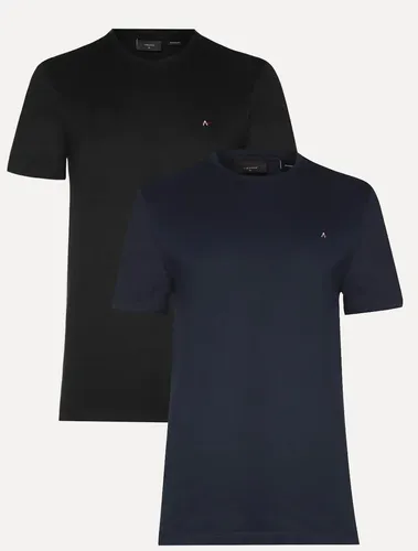 Kit Camisetas Aramis Basic Lisa Preta/azul Marinho Preto/azul Marinho S/p