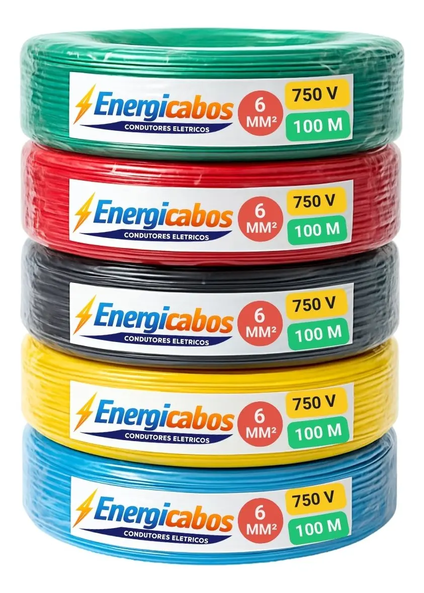 Fio Elétrico 2 5mm Cabo Energia Flexível 100 Metros 750v