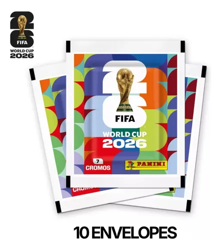 Kit 10 Envelopes Figurinhas Copa Do Mundo 2026 Panini