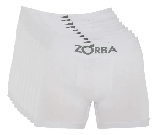 Kit 10 Cuecas Zorba Boxer Sem Costura Algodão 781