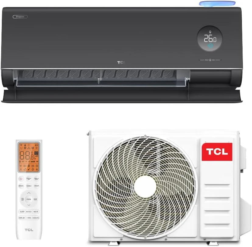 Ar Condicionado Split Hi Wall TCL FreshIN 3.0 Inverter Preto 12.000 Btus Frio 220v R-32