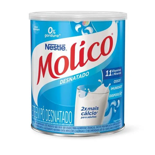 Leite em Pó Desnatado Molico Total Cálcio 280g
