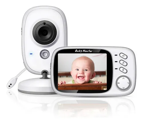 Baba Eletronica Visão Noturna Vb603 Video Voz Camera S/ Fio Cor Branco 127/220v