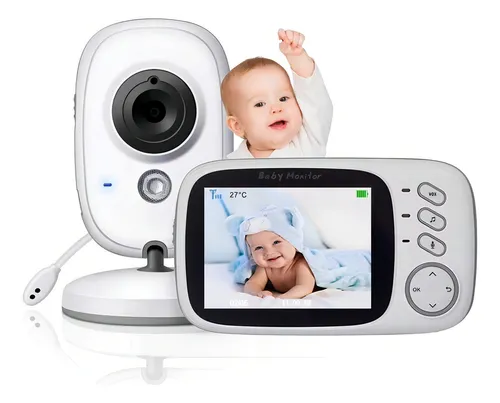 Babá Eletrônica Vlx Vb603 Sem Fio Com Câmera Cor Branco 127/220v