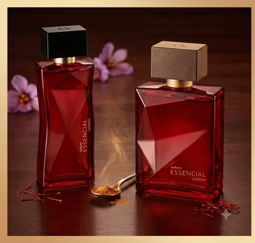 Kit Presente Essencial Safran: Deo Parfum Safran Feminino 100ml + Deo Parfum Safran Masculino 100ml
