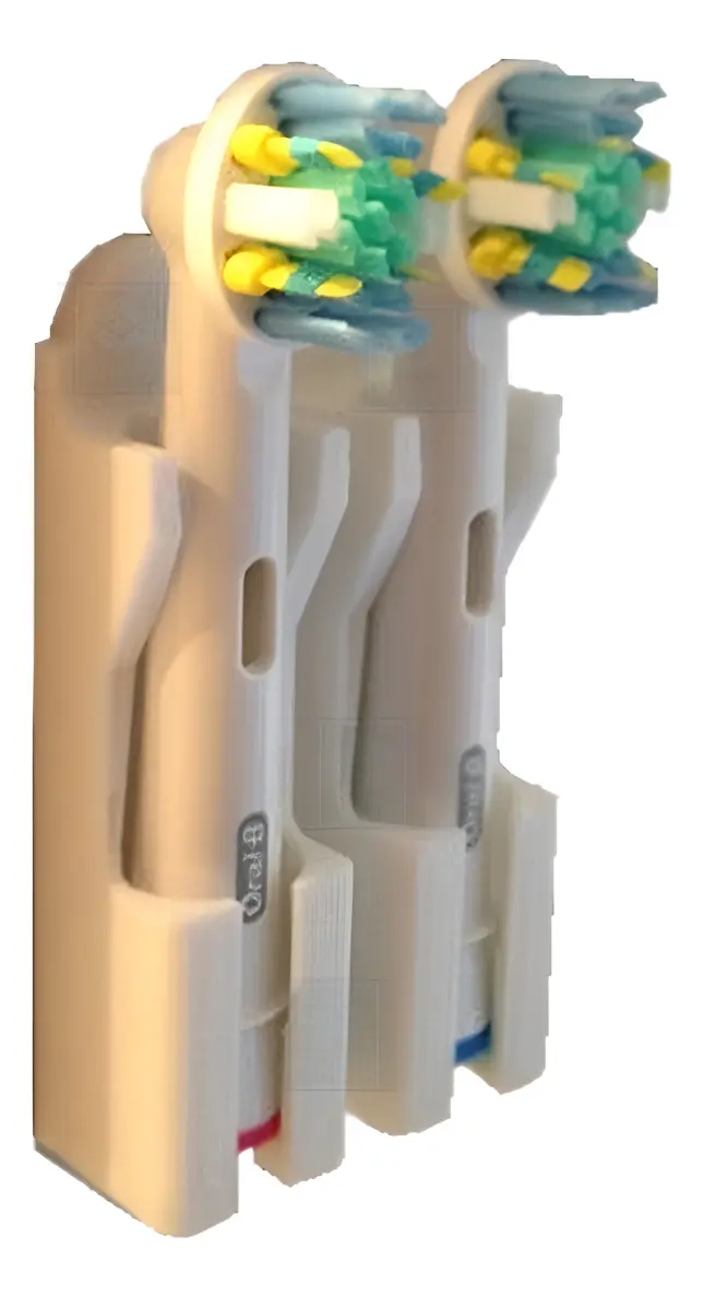 Suporte De Parede Para Refil Escova Dental Elétrica Oral B Branco