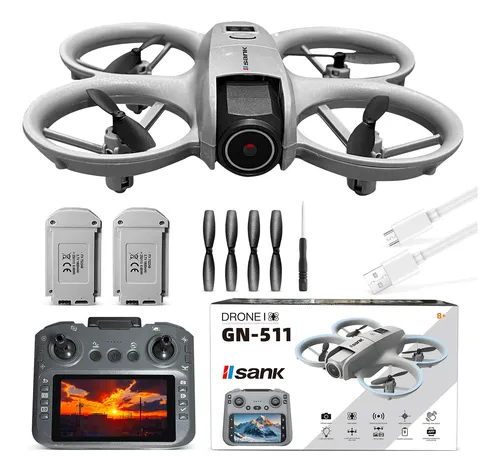 Drone L28s Profissional Brushles Drone Câmera Hd 4k Com Tela Cinza