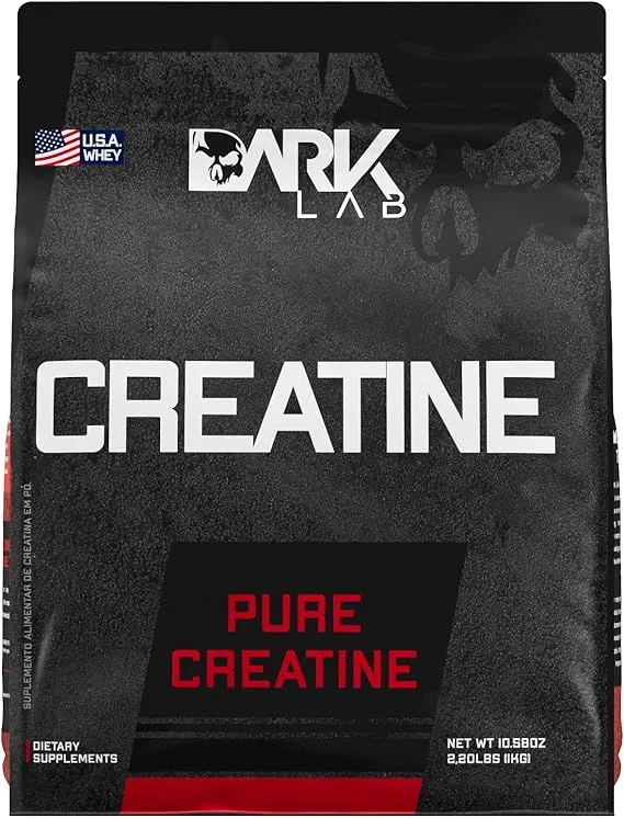 Creatina Pura 500g Dark Lab Monohidratada 100% de Pureza, Sem Sabor