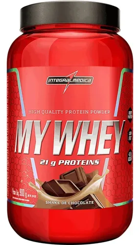 My Whey Shake De Chocolate Pote 900g Integralmédica Chocolate