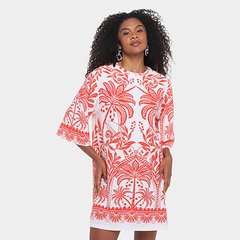 Vestido Farm T-Shirt Big Coqueiro De Flor