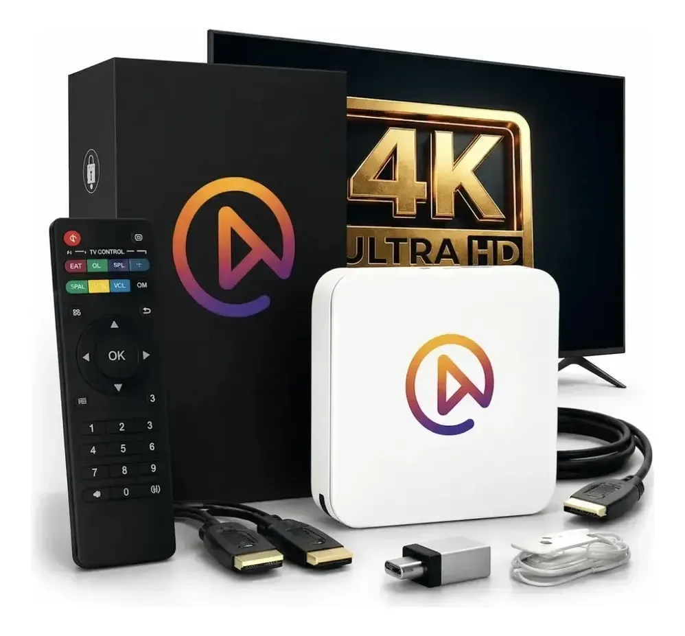 Lançamento Tv Box Uni V10 4k Versão Preto Padrão Copa 2026 Preto