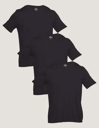 Kit Com 3 Camisetas Masculinas K6p1ben Slim Gola V Hering Preto Lisa G