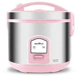 Panela de Arroz Elétrica Rosa Britânia 10 Xícaras BPAE10C