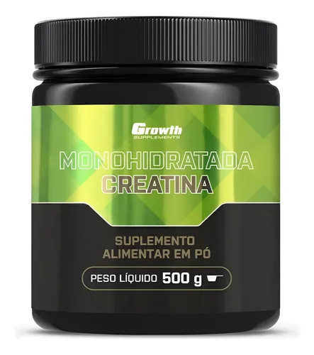 Creatina Monohidratada 500g Growth Supplements - Sem Sabor Sem Sabor