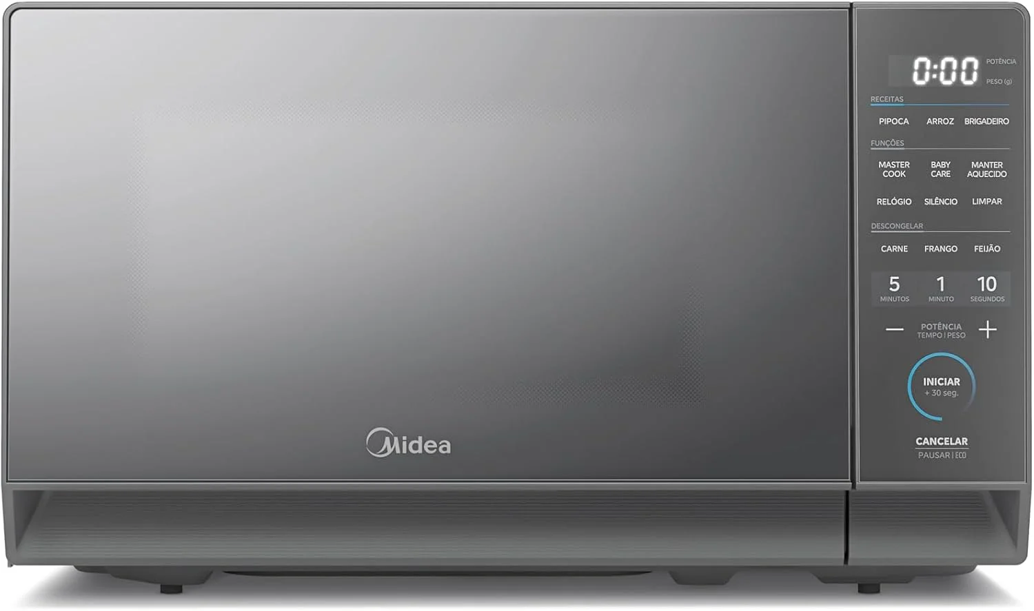 Micro-ondas 20L Prata Porta Espelhada MasterCook Midea 110V