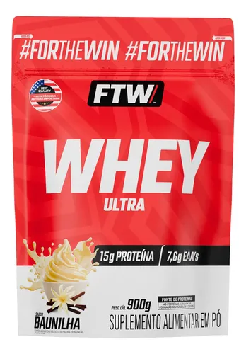 Whey Protein Ultra Refil 900g Sabor Baunilha - Ftw