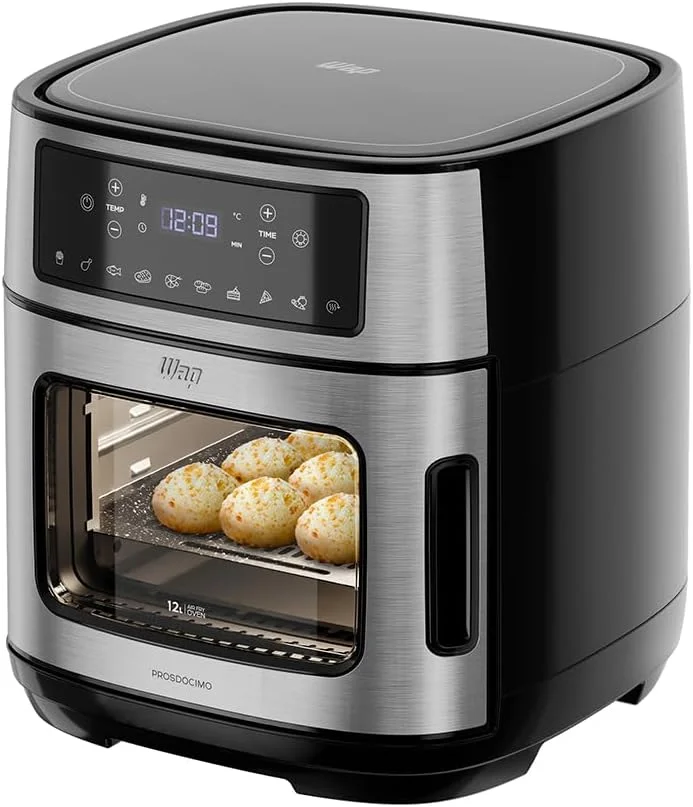 WAP Fritadeira Elétrica Air Fryer OVEN DIGITAL 12 Litros, com 10 Funções, sem Óleo, Antiaderente, 2000W 220V