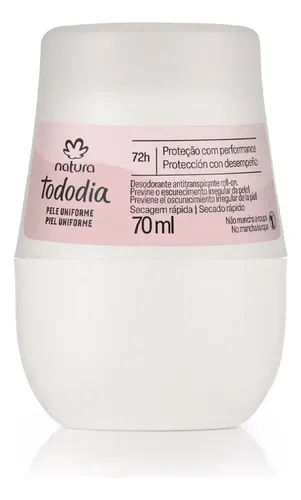 Tododia Desodorante Antitranspirante Roll-on Pele Uniforme