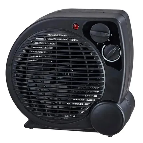Aquecedor Elétrico 110v Portátil A Ar Ventilador Quente Preto Aq04 - Mimo Style 127v