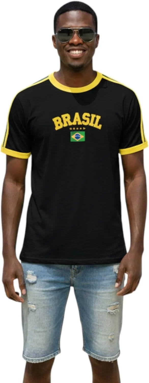 Camisa Do Brasil Bordada Sem Estado Torcedor