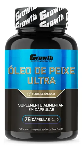 Omega 3 Óleo De Peixe Ultra 75 Softgel (caps) Growth Supplements Sem Sabor