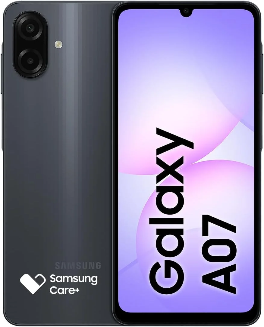Celular Samsung Galaxy A07 256GB, 8GB, Câm. 50MP, Tela 6.7"- Preto