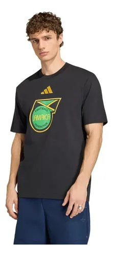 Camiseta Estampada Jamaica X Bob Marley Dna adidas Preto G