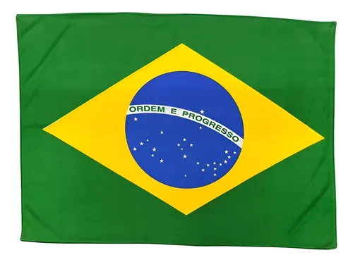 Bandeira Do Brasil 150x90cm Dupla Face Sublimado Dois Panos
