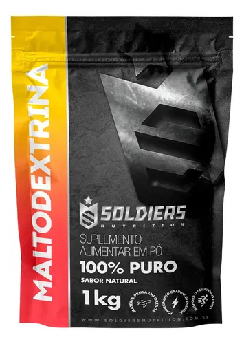 Maltodextrina 1kg 100% Pura Soldiers Nutrition Ingrediente Natural Bem-estar 100% Puro