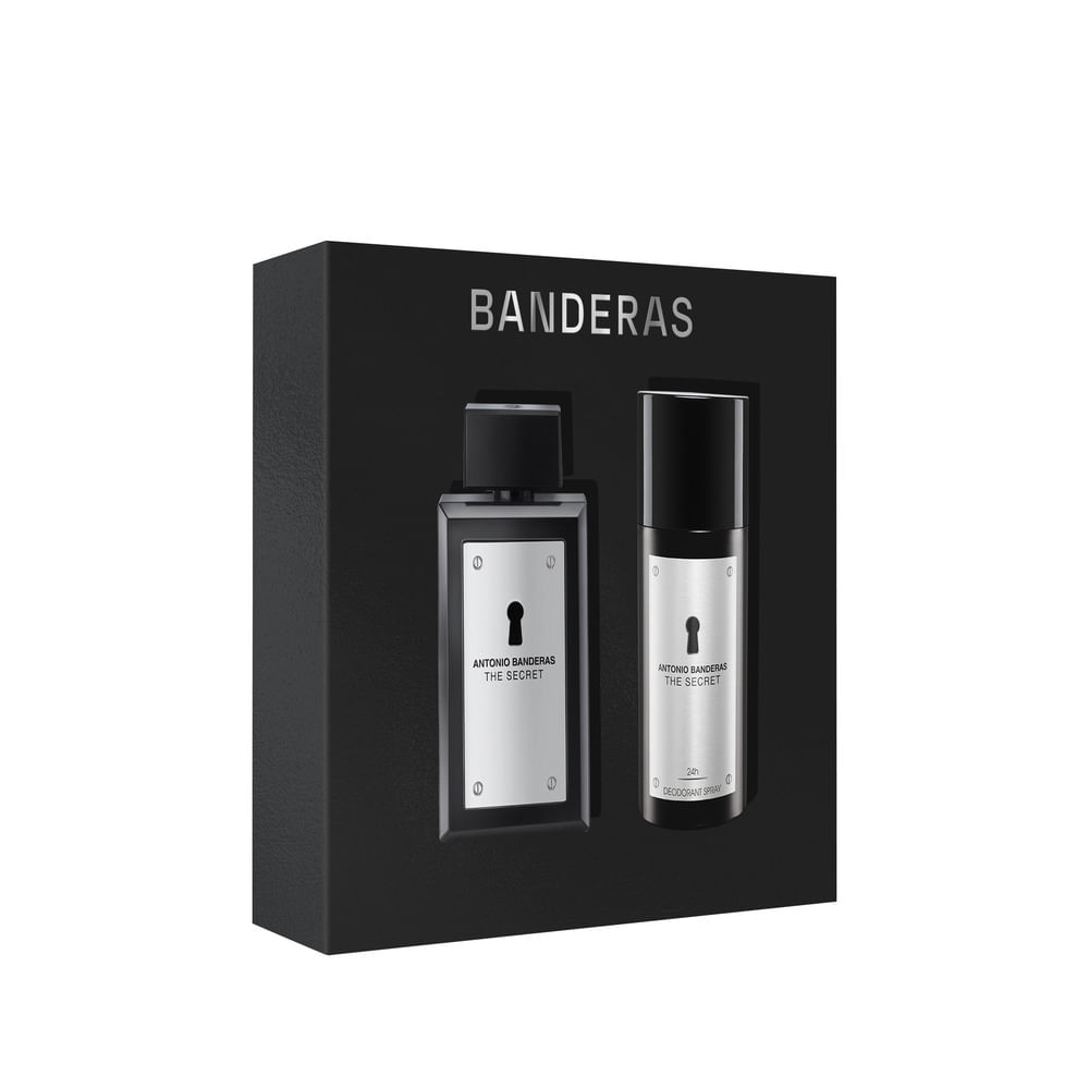Kit Antonio Banderas Perfume The Scret 100ml + Desodorante Spray The Scret 150ml