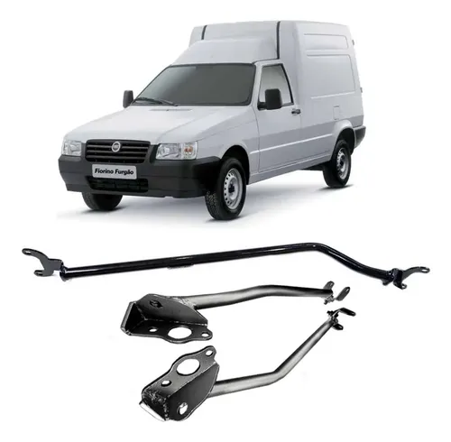 Reforço De Longarina Fiat Uno-superior E Inferior (preto)