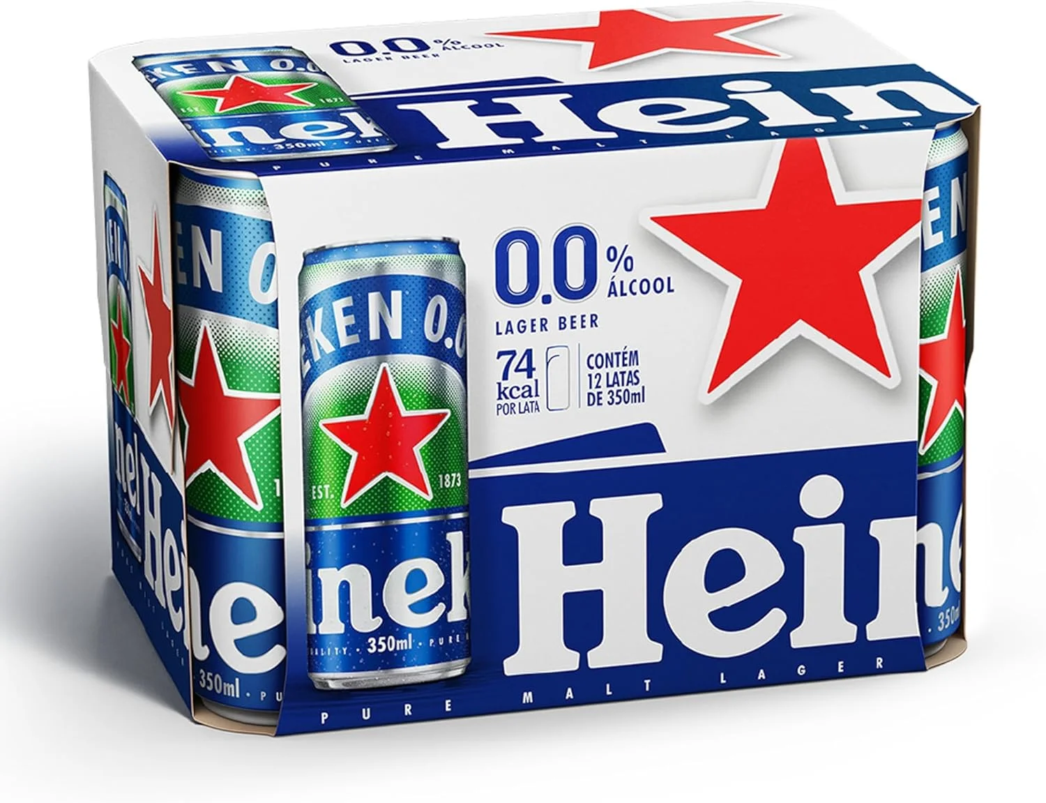 Heineken Cerveja Zero Lata 350ml Pack 12 Unidades