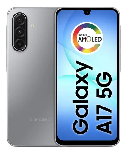 Celular Samsung Galaxy A17 5g Com Ia, 128gb, 4gb Ram, Câm De 50mp, Tela De 6.7 , Nfc, Ip54 - Cinza