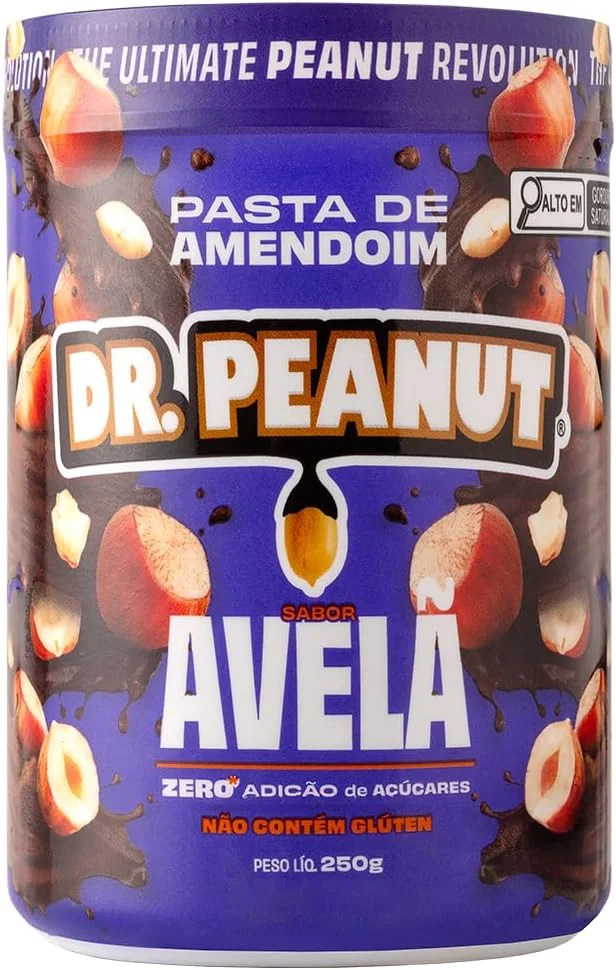 Dr. Peanut Pasta De Amendoim Avelã 250g - Com Whey Protein