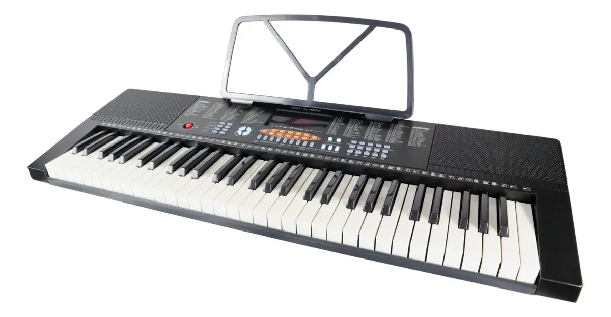 Teclado Musical Mxt Iniciantes M-t1280 127/220v Preto