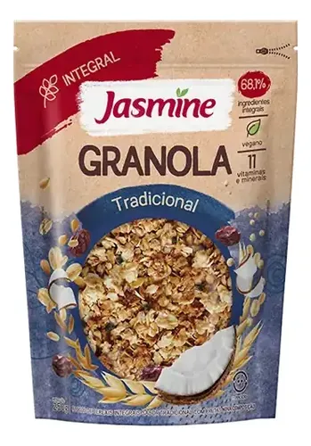 Granola Jasmine Integral tradicional em pacote 1 kg