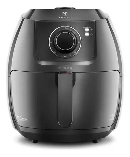 Air Fryer Fritadeira Sem Óleo Elétrica Electrolux 6,5l Family Cesto Removível Com Timer 1700w De Potência Eaf50 Grafite Efficient Por Rita Lobo 127v