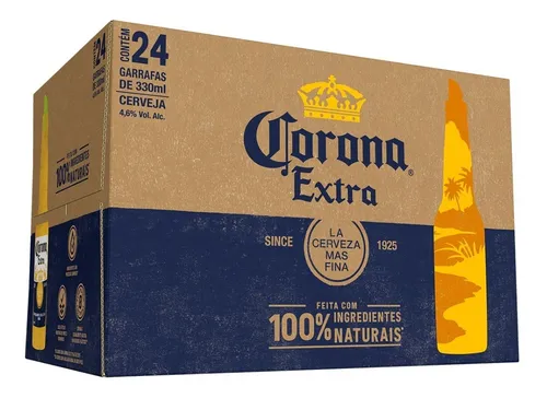 Cerveja Corona Extra Pilsen 330ml 24 U