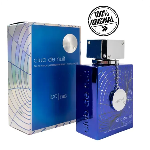 Perfume Club De Nuit Iconic Blue Armaf Eau De Parfum 105ml Perfume Árabe Masculino Importado Alta Fixação