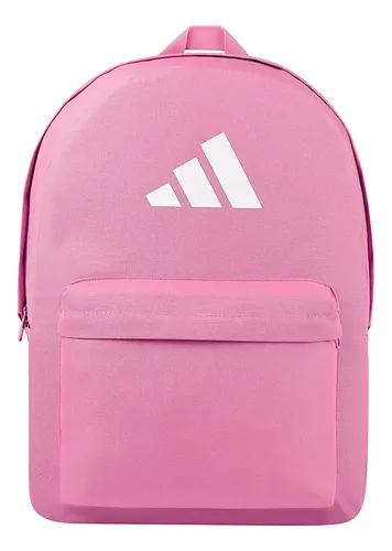 Mochila Classic 3 Bar Logo adidas Rosa Liso